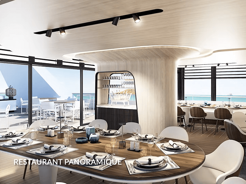 Restaurant Panoramique du voilier de croisière Le Ponant